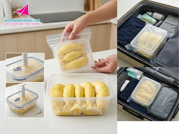 Đóng gói đối với sầu riêng tách múi