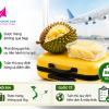 Mang sầu riêng lên máy bay​