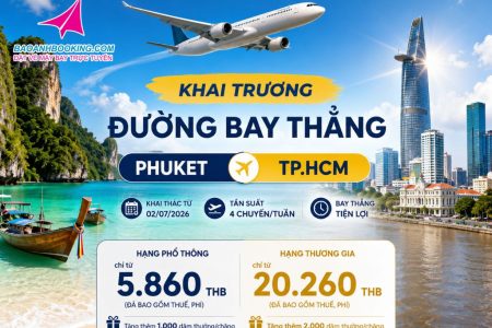 Vietnam Airlines mở đường bay thẳng Phuket - TP.HCM