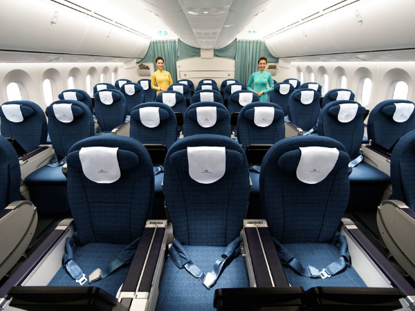 Ghế của hạng vé phổ thông linh hoạt hãng Vietnam Airlines